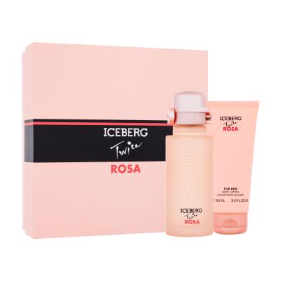 Iceberg Twice Rosa Darilni set toaletna voda 125 ml + losjon za telo 100 ml