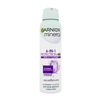Garnier Mineral Protection 6-in-1 Floral Fresh 48h Antiperspirant za ženske 150 ml