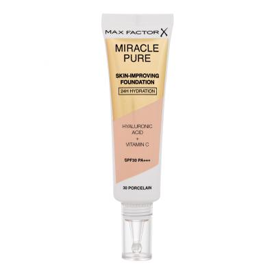 Max Factor Miracle Pure Skin-Improving Foundation SPF30 Puder za ženske 30 ml Odtenek 30 Porcelain