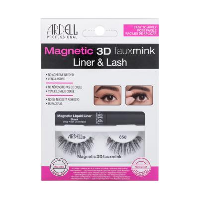 Ardell Magnetic 3D Faux Mink 858 Umetne trepalnice za ženske Odtenek Black Set