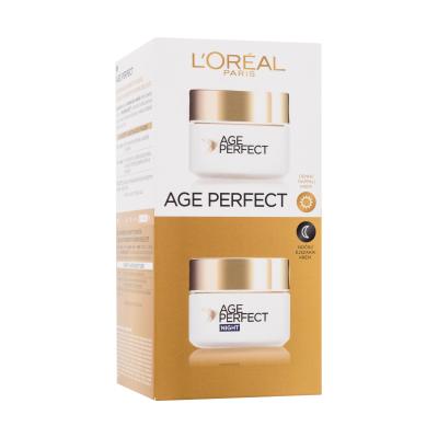 L'Oréal Paris Age Perfect Darilni set dnevna krema za obraz Age Perfect 50 ml + nočna krema za obraz Age Perfect 50 ml