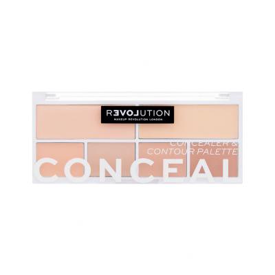 Revolution Relove Conceal Me Concealer & Contour Palette Paletka za konturing za ženske 11,2 g Odtenek Fair