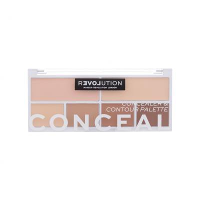 Revolution Relove Conceal Me Concealer & Contour Palette Paletka za konturing za ženske 11,2 g Odtenek Light