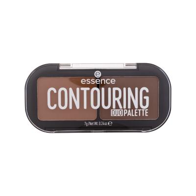 Essence Contouring Duo Palette Paletka za konturing za ženske 7 g Odtenek 20 Darker Skin
