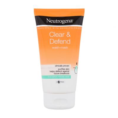 Neutrogena Clear & Defend Wash-Mask Maska za obraz 150 ml