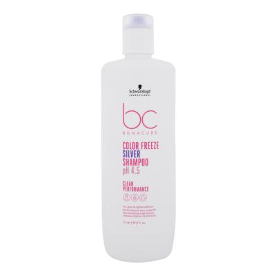 Schwarzkopf Professional BC Bonacure Color Freeze pH 4.5 Shampoo Silver Šampon za ženske 1000 ml