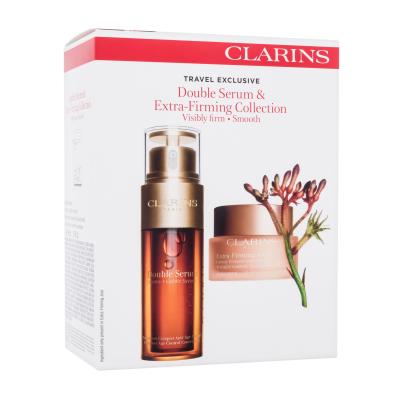 Clarins Double Serum & Extra-Firming Collection Darilni set serum za obraz Double Serum 50 ml + dnevna krema za obraz Extra-Firming Jour 50 ml