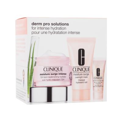 Clinique Derm Pro Solutions Darilni set dnevna krema za obraz Moisture Surge Intense 72H Lipid-Replenishing Hydrator 50 ml + maska za obraz Moisture Surge Overnight Mask 30 ml + gel za okoli oči Moisture Surge Eye 96-Hour Hydro-Filler Concentrate 5 ml