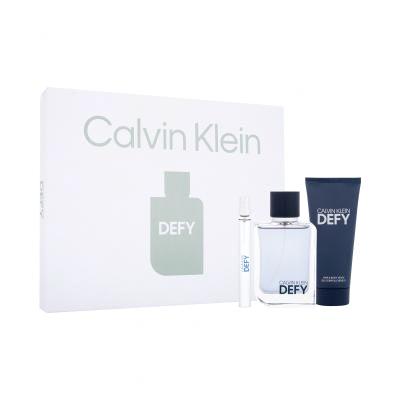 Calvin Klein Defy Darilni set toaletna voda 100 ml + toaletna voda 10 ml + gel za prhanje 100 ml