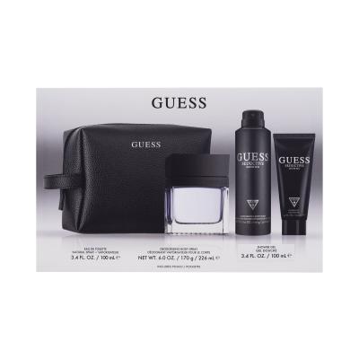 GUESS Seductive Homme Darilni set toaletna voda 100 ml + deodorant 226 ml + gel za prhanje 100 ml + kozmetična torbica