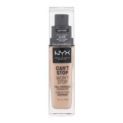 NYX Professional Makeup Can't Stop Won't Stop Puder za ženske 30 ml Odtenek 04 Light Ivory