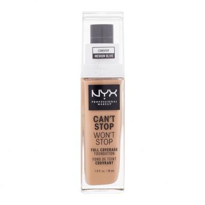 NYX Professional Makeup Can't Stop Won't Stop Puder za ženske 30 ml Odtenek 09 Medium Olive
