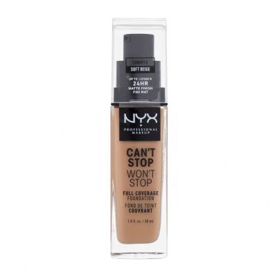 NYX Professional Makeup Can't Stop Won't Stop Puder za ženske 30 ml Odtenek 7.5 Soft Beige