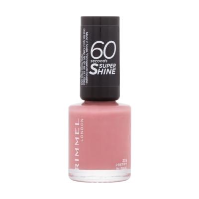 Rimmel London 60 Seconds Super Shine Lak za nohte za ženske 8 ml Odtenek 235 Preppy In Pink