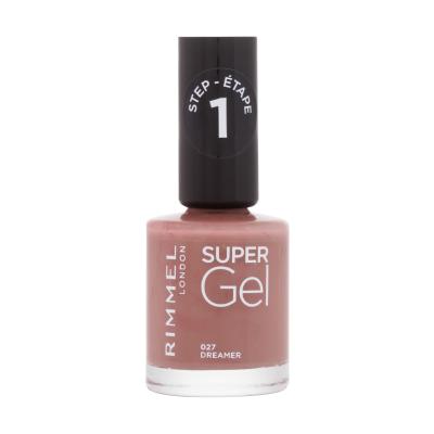 Rimmel London Super Gel STEP1 Lak za nohte za ženske 12 ml Odtenek 027 Dreamer
