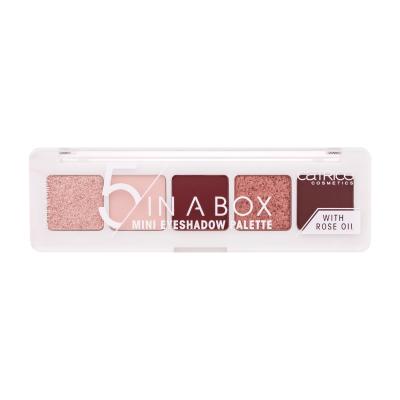 Catrice 5 In A Box Senčilo za oči za ženske 4 g Odtenek 060 Vivid Burgundy Look