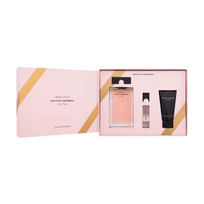 Narciso Rodriguez For Her Musc Noir Darilni set parfumska voda 100 ml + losjon za telo 50 ml + parfumska voda 10 ml