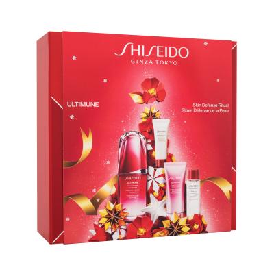 Shiseido Ultimune Skin Defense Ritual Darilni set serum za obraz Ultimune 50 ml + čistilna pena za obraz Clarifying Cleansing Foam 15 ml + tonik za obraz Treatment Softener 30 ml + krema za roke Ultimune 40 ml