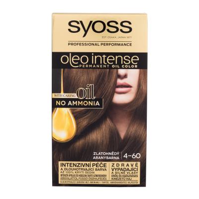 Syoss Oleo Intense Permanent Oil Color Barva za lase za ženske 50 ml Odtenek 4-60 Gold Brown