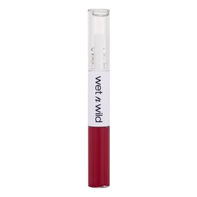 Wet n Wild MegaLast Lock 'N' Shine Lip Color + Gloss Šminka za ženske 4 ml Odtenek Red- Y- For Me
