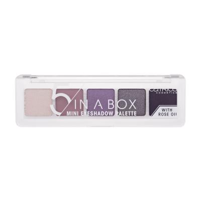 Catrice 5 In A Box Senčilo za oči za ženske 4 g Odtenek 080 Diamond Lavender Look