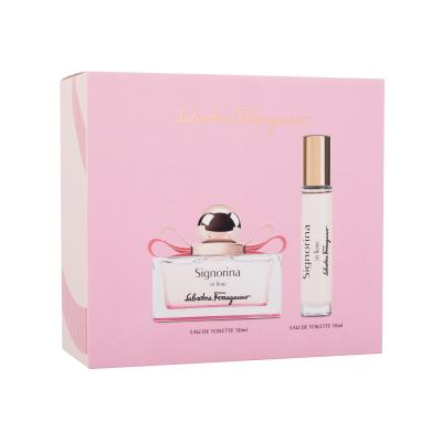 Ferragamo Signorina In Fiore Darilni set toaletna voda 50 ml + toaletna voda 10 ml