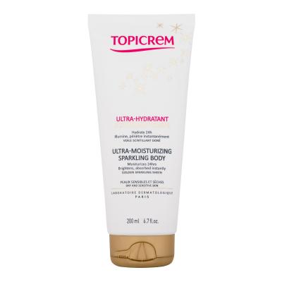 Topicrem Ultra-Moisturizing Sparkling Body Losjon za telo za ženske 200 ml