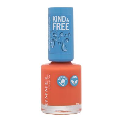 Rimmel London Kind & Free Lak za nohte za ženske 8 ml Odtenek 170 Amber Blaze