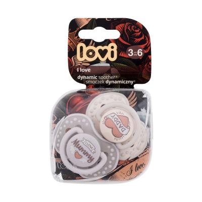LOVI I Love Dynamic Soother 3-6m Duda za otroke 2 kos