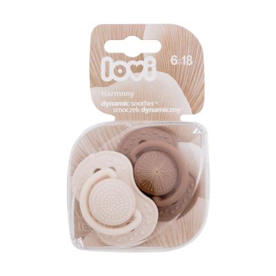 LOVI Harmony Dynamic Soother Girl 6-18m Duda za otroke 2 kos