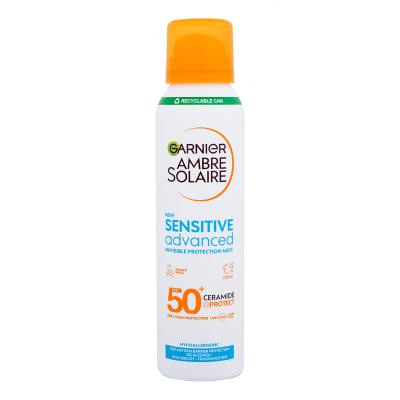 Garnier Ambre Solaire Sensitive Advanced Invisible Protection Mist SPF50+ Zaščita pred soncem za telo 150 ml