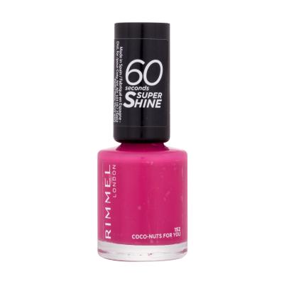 Rimmel London 60 Seconds Super Shine Lak za nohte za ženske 8 ml Odtenek 152 Coco-Nuts For You