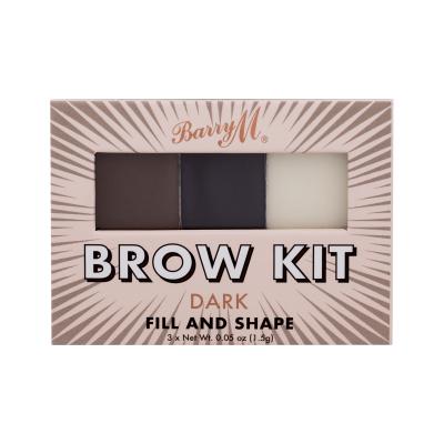 Barry M Brow Kit Paletka za obrvi za ženske 4,5 g Odtenek Dark