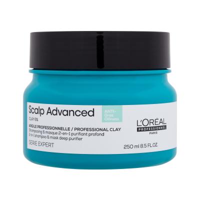 L'Oréal Professionnel Scalp Advanced Anti-Oiliness Professional Clay Maska za lase za ženske 250 ml