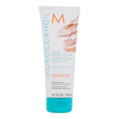Moroccanoil Color Depositing Mask Barva za lase za ženske 200 ml Odtenek Rose Gold