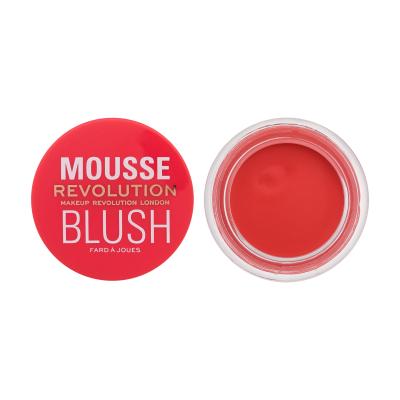 Makeup Revolution London Mousse Blush Rdečilo za obraz za ženske 6 g Odtenek Grapefruit Coral