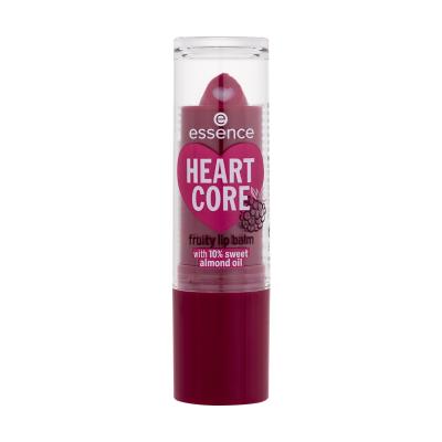 Essence Heart Core Fruity Lip Balm Balzam za ustnice za ženske 3 g Odtenek 05 Bold Blackberry