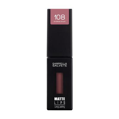 Gabriella Salvete Matte Lips Šminka za ženske 4,5 ml Odtenek 108 Endless Blush