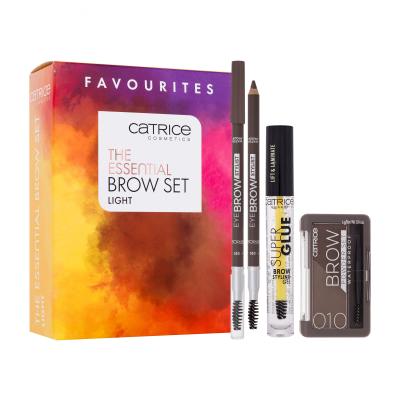 Catrice The Essential Brow Set Darilni set svinčnik za obrvi Eye Brow Stylist 1,6 g 020 Date With Ash-Ton + senčilo za obrvi Brow Powder Waterproof 4 g 010 Ash Blond + gel za obrvi Super Glue Brow Styling Gel 4 ml 010 Ultra Hold