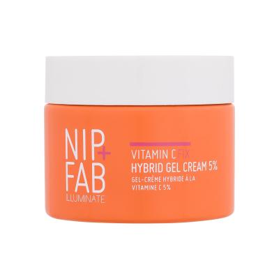 NIP+FAB Illuminate Vitamin C Fix Hybrid Gel Cream 5% Dnevna krema za obraz za ženske 50 ml