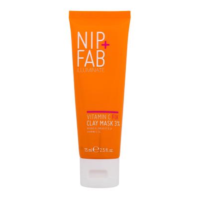 NIP+FAB Illuminate Vitamin C Fix Clay Mask 3% Maska za obraz za ženske 75 ml