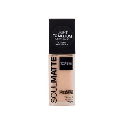 Gabriella Salvete Soulmatte Hyaluronic Foundation Puder za ženske 30 ml Odtenek 03N Beige Neutral