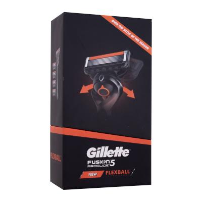 Gillette Fusion Proglide Flexball Darilni set brivnik z eno glavo 1 kos + rezervne britvice 4 kos