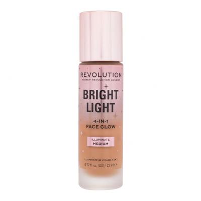 Makeup Revolution London Bright Light Face Glow Puder za ženske 23 ml Odtenek Illuminate Medium