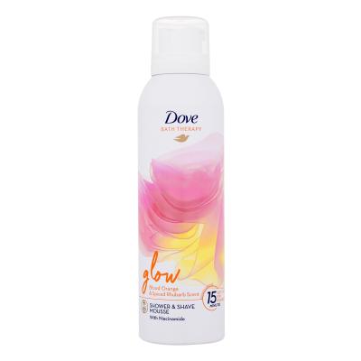 Dove Bath Therapy Glow Shower & Shave Mousse Pena za prhanje za ženske 200 ml