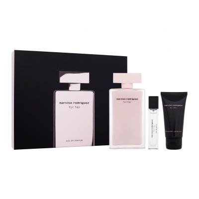 Narciso Rodriguez For Her Darilni set parfumska voda 100 ml + parfumska voda 10 ml + losjon za telo 50 ml