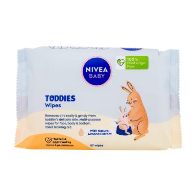 Nivea Baby Toddies Čistilni robčki za otroke 57 kos