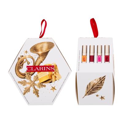 Clarins Lip Comfort Oil Lip Oil Mini Set Darilni set olje za ustnice Lip Comfort Oil 1,4 ml 01 Honey + olje za ustnice Lip Comfort Oil 1,4 ml 03 Cherry + olje za ustnice Lip Comfort Oil 1,4 ml 04 Pitaya + olje za ustnice Lip Comfort Oil 1,4 ml 08 Strawberry
