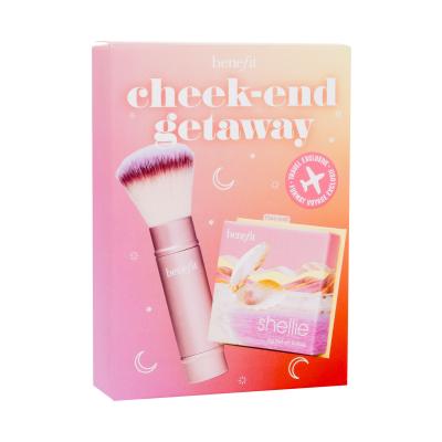 Benefit Shellie Blush Cheek-End Getaway Darilni set rdečilo Shellie Blush 6 g + kozmetični čopič Multitasking Cheek Brush 1 kos