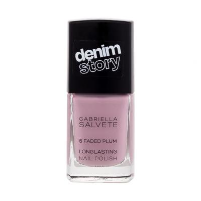 Gabriella Salvete Denim Story Longlasting Nail Polish Lak za nohte za ženske 11 ml Odtenek 06 Faded Plum